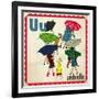 Vintage ABC- U-null-Framed Giclee Print