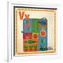 Vintage ABC- V-null-Framed Giclee Print