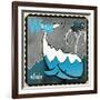 Vintage ABC- W-null-Framed Giclee Print