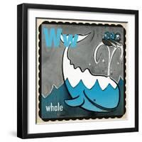 Vintage ABC- W-null-Framed Giclee Print