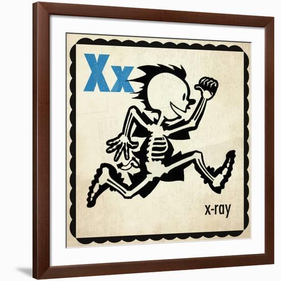 Vintage ABC- X-null-Framed Giclee Print