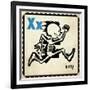 Vintage ABC- X-null-Framed Giclee Print