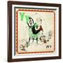 Vintage ABC- Y-null-Framed Giclee Print