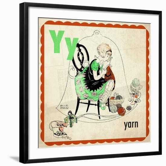 Vintage ABC- Y-null-Framed Giclee Print