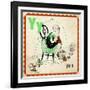 Vintage ABC- Y-null-Framed Giclee Print