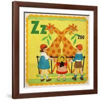 Vintage ABC- Z-null-Framed Giclee Print