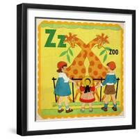 Vintage ABC- Z-null-Framed Giclee Print