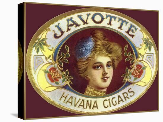 Vintage Adv Javotte Havana Cigars-null-Stretched Canvas