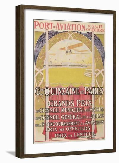 Vintage Air Show Poster-null-Framed Art Print