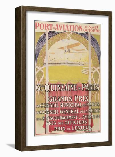 Vintage Air Show Poster-null-Framed Art Print