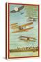 Vintage Air Show Poster-null-Stretched Canvas