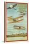 Vintage Air Show Poster-null-Stretched Canvas