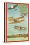 Vintage Air Show Poster-null-Stretched Canvas