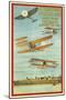 Vintage Air Show Poster-null-Mounted Art Print