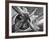 Vintage aircraft propeller-Anonymous-Framed Art Print