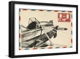 Vintage Airmail I-Ethan Harper-Framed Art Print