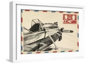 Vintage Airmail I-Ethan Harper-Framed Art Print