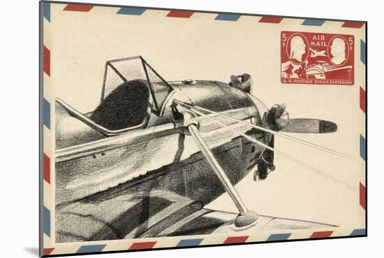 Vintage Airmail I-Ethan Harper-Mounted Art Print