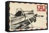 Vintage Airmail I-Ethan Harper-Framed Stretched Canvas