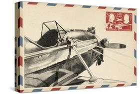 Vintage Airmail I-Ethan Harper-Stretched Canvas