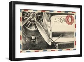 Vintage Airmail II-Ethan Harper-Framed Art Print