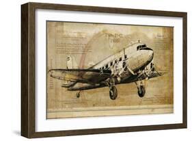 Vintage Airplane II-Sidney Paul & Co.-Framed Art Print