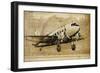 Vintage Airplane II-Sidney Paul & Co.-Framed Art Print