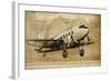 Vintage Airplane II-Sidney Paul & Co.-Framed Art Print