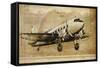 Vintage Airplane II-Sidney Paul & Co.-Framed Stretched Canvas