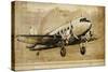 Vintage Airplane II-Sidney Paul & Co.-Stretched Canvas