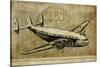 Vintage Airplane III-Sidney Paul & Co.-Stretched Canvas