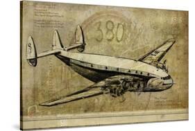 Vintage Airplane III-Sidney Paul & Co.-Stretched Canvas