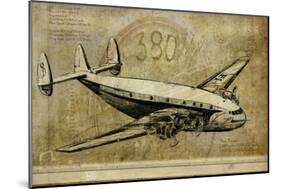 Vintage Airplane III-Sidney Paul & Co.-Mounted Premium Giclee Print