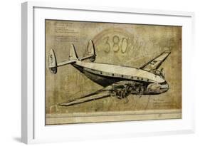 Vintage Airplane III-Sidney Paul & Co.-Framed Art Print