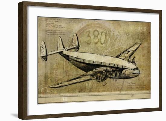 Vintage Airplane III-Sidney Paul & Co.-Framed Art Print