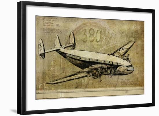 Vintage Airplane III-Sidney Paul & Co.-Framed Art Print