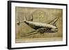 Vintage Airplane III-Sidney Paul & Co.-Framed Art Print