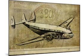 Vintage Airplane III-Sidney Paul & Co.-Mounted Art Print