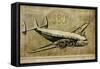 Vintage Airplane III-Sidney Paul & Co.-Framed Stretched Canvas