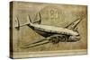 Vintage Airplane III-Sidney Paul & Co.-Stretched Canvas
