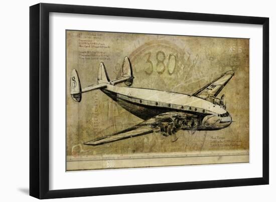 Vintage Airplane III-Sidney Paul & Co.-Framed Art Print