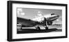 Vintage airplane-Gasoline Images-Framed Art Print