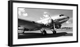 Vintage airplane-Gasoline Images-Framed Art Print