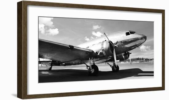 Vintage airplane-Gasoline Images-Framed Art Print