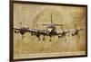 Vintage Airplane-Sidney Paul & Co.-Framed Art Print