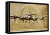 Vintage Airplane-Sidney Paul & Co.-Framed Stretched Canvas