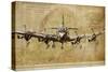 Vintage Airplane-Sidney Paul & Co.-Stretched Canvas