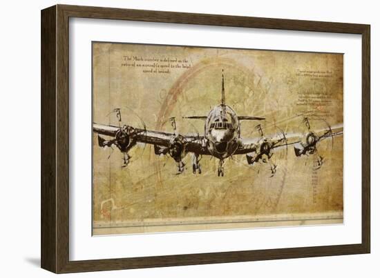 Vintage Airplane-Sidney Paul & Co.-Framed Art Print