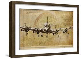 Vintage Airplane-Sidney Paul & Co.-Framed Art Print