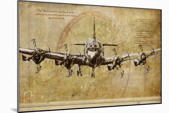 Vintage Airplane-Sidney Paul & Co.-Mounted Art Print